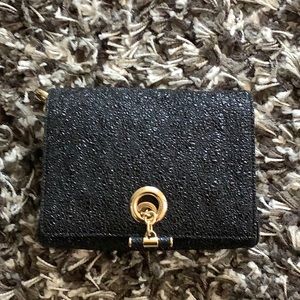 YSL black pebble leather mini bag